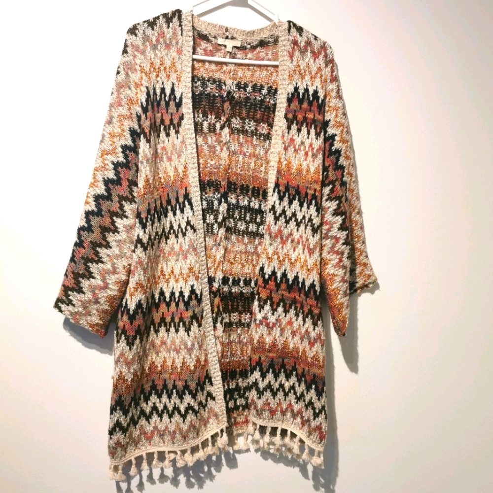 Anthropologie mystree open front oversize retro